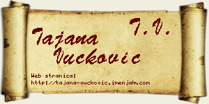 Tajana Vučković vizit kartica